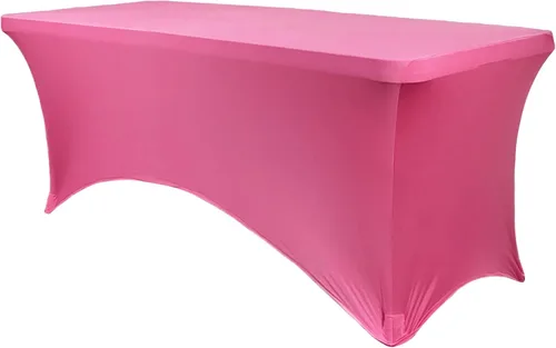 Miniatura 58 de YOUR CHAIR COVERS Mantel rectangular de elastano ajustable de 5 pies, color blanco, para decoración de bodas, eventos, patio, cubierta elástica