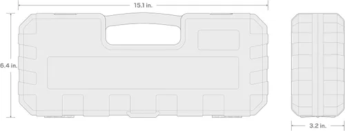 Miniatura 7 de TEKTON Juego de dados de impacto de 12 puntos de 1/2 pulgada de profundidad con funda, 17 piezas (0.315-0.945 in) SID92339