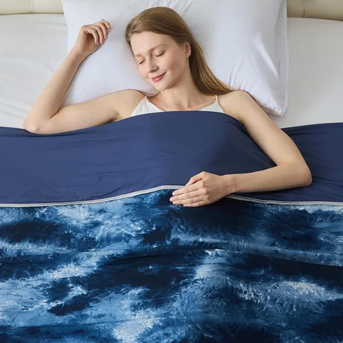 Miniatura 16 de Manta refrescante para durmientes calurosos tamaño individual 60"x80", manta de verano ultra fría que absorbe el calor para mantener el cuerpo