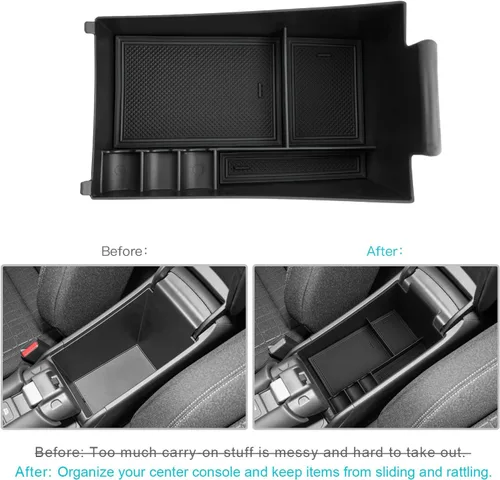 Miniatura 2 de CDEFG Bandeja organizadora de consola central HR-V 2025 2026 para Honda HR-V 2023-2026, accesorios para consola media, bandeja de reposabrazos, caja