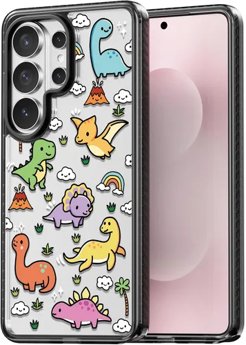 Miniatura 88 de Rosarnnah Funda compatible con Samsung Galaxy S24 Ultra, bonita estética, a la moda, divertida funda con estampado de gatito y gato, duradera a