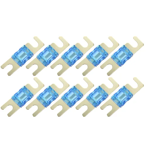 X AUTOHAUX 10 unids 100A AFS Mini ANL fusible de repuesto de protección eléctrica para coche, camión, motocicleta, barco, CD de audio
