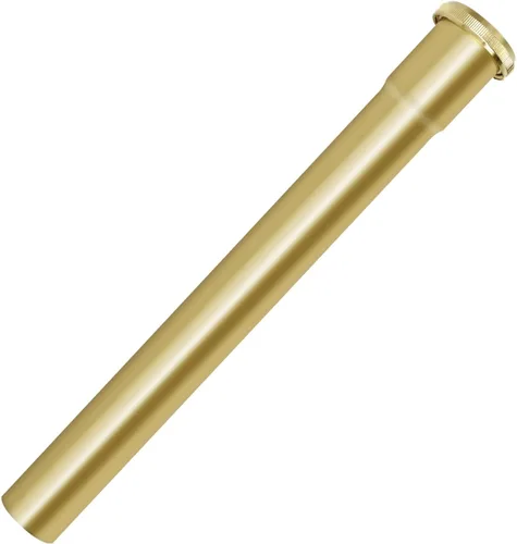 Tubo de extensión de junta deslizante de latón, 1-1/4 pulgadas de diámetro exterior (1.260 in) x 12 pulgadas, tubo de extensión de trampa en P con