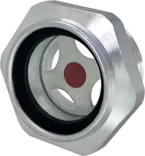 Miniatura 3 de Vista de compresor de aire, 1 pulgada, NPT macho aleación de aluminio hexagonal, aceite para ventana, medidor de nivel de líquido para compresor