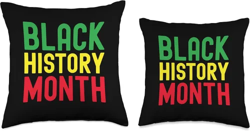 Miniatura 3 de Black History Month Afro African Pride Celebration Throw Pillow