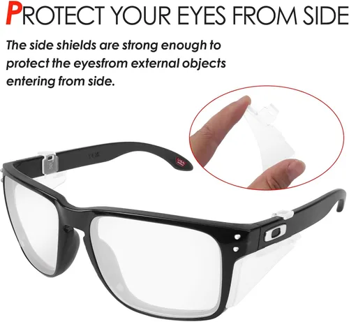 Miniatura 4 de Escudos laterales de gafas para Oakley Holbrook OO9102 Holbrook XL OO9417 Holbrook AF OO9244 Gafas de sol - Múltiples opciones Transparente