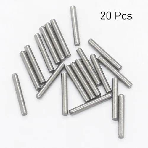 Miniatura 2 de 20 clavijas de 0.197 in de diámetro x 0.787 in de longitud 304 de acero inoxidable 304 clavijas de soporte de barra de metal elementos usados