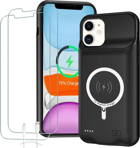 Miniatura 10 de Funda de batería para iPhone 6/6s/7/8/SE 2/3ª generación, cargador portátil de 10000 mAh, batería recargable, funda de carga compatible con iPhone