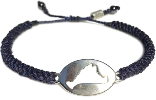 Miniatura 43 de Rumi Sumaq Pulsera de cuerda náutica para hombres, mujeres y niños - Resistente al agua, con nudo manual ajustable - Estilos de mapa de la isla