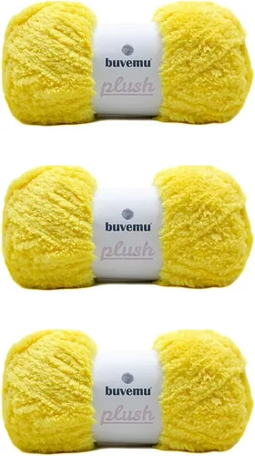 Miniatura 53 de Hilo de Pelo Sintético Super Suave y Grueso, Súper Suave y Esponjoso para Tejer, Crochet y Manualidades, 100 Gramos (3.53 Onzas) 109 Yardas