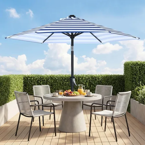 Miniatura 35 de ABCCANOPY Sombrilla de patio al aire libre de 7.5 pies, sombrilla de mesa con protección UV con manivela para una fácil instalación, adecuada