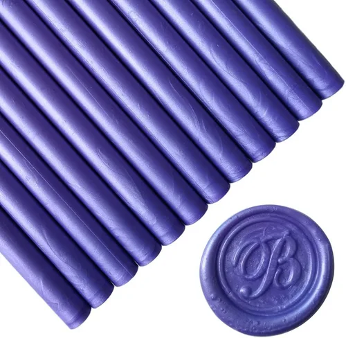 Miniatura 13 de Seal - 12 barras de cera para sellar cera con pistola de pegamento, palitos de cera para sellar cera, ideales para tarjetas, sobres, envoltura
