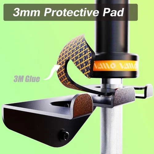 Miniatura 4 de VAIIO Colgador de Barra Olímpica Individual, Estante de Pared para Barra de Gimnasio en Garaje, Soporte de Barra Vertical, Recubierto en Polvo negro
