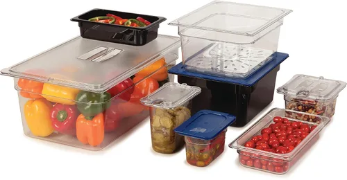 Miniatura 8 de Carlisle FoodService Products StorPlus Tapa inteligente, cubierta para bandejas de comida de tamaño medio, 12.75 x 10.375 pulgadas, 1 unidad, azul
