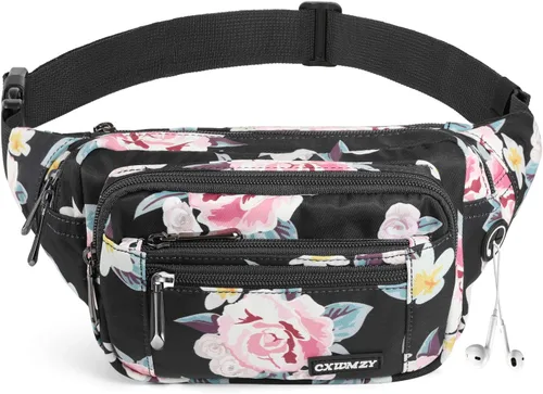 Miniatura 8 de CXWMZY Riñoneras para mujeres y hombres, riñoneras con múltiples bolsillos, gran capacidad, impermeable, casual, para viajes de Disney, ciclismo