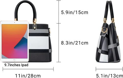 Miniatura 3 de TIBES - Bolsos para mujeres, bolsos de hombro, bolsos de mano, bolsos de mano en una bonita combinación