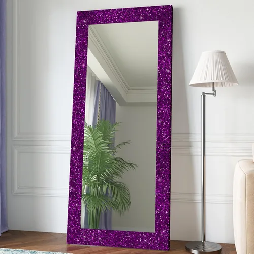 Miniatura 3 de CRE8TIVE Papel tapiz con purpurina gruesa de 8 x 80 pulgadas, para pegar y pelar, borde de papel tapiz morado texturizado extraíble, lentejuelas