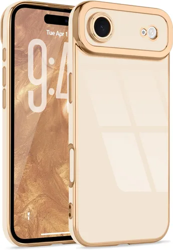 Miniatura 99 de Lafunda Diseñada para iPhone 13 Pro, fundas lujosas con chapado lindo para mujeres y niñas, elegante borde dorado, a prueba de golpes, TPU con funda