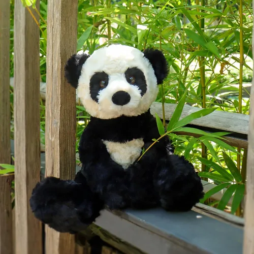 Miniatura 4 de Apricot Lamb Juguetes de peluche de oso panda de peluche, suave, perfecto para niños, panda blanco y negro