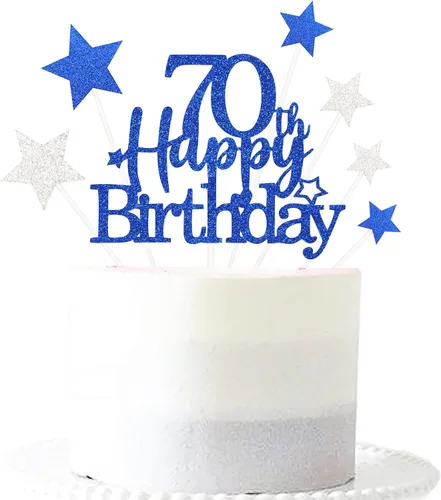 Miniatura 12 de Decoración brillante para tarta de primer cumpleaños feliz con estrella, adornos personalizados para tarta de 1 cumpleaños, decoraciones de fiesta