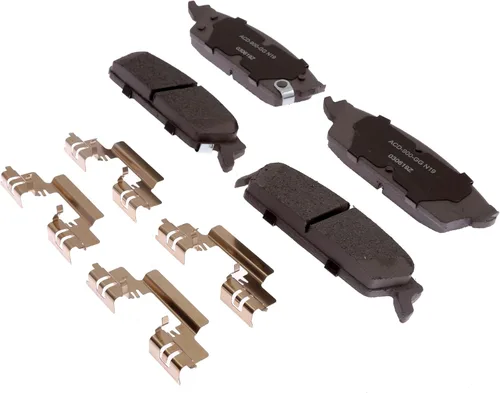 ACDelco Juego de pastillas de freno traseras plateadas 14D1194CHF1 | GM 19387594 Pastillas de freno traseras de cerámica para Cadillac Escalade,