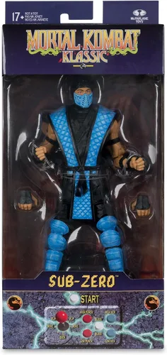 Miniatura 7 de McFarlane Toys - Figura de acción Mortal Kombat Klassic Sub-Zero de 7 pulgadas