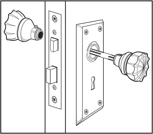 Miniatura 4 de Prime-Line E 2294 estilo clásico – cerradura empotrable ensamble, 5–1/2 pulgadas Placa frontal, acero cubierto en latón