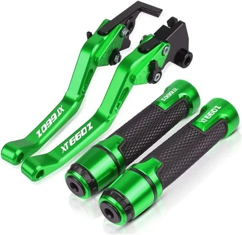 Miniatura 11 de DOUKI for Yam&ha XT660Z XT660 Z X R 2004-2017 2016 2015 2014 Motorcycle Handlebar Adjustable Brake Clutch Levers Grips Handle Lever (Color : Black)