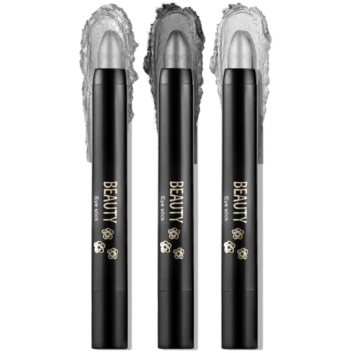 Miniatura 26 de Boobeen Lápiz de sombra de ojos impermeable, lápiz de sombra de ojos en crema brillante para maquillaje de ojos con purpurina, fácil de usar (012#)