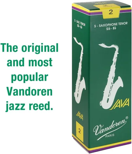 Miniatura 2 de Vandoren - Lengüetas SR272 Tenor Sax JAVA, resistencia 2, caja de 5 unidades.