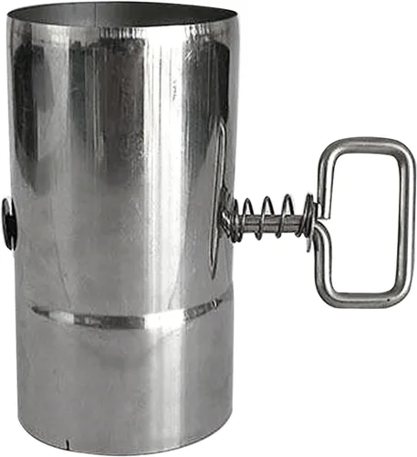 Eagles 1 tubo de estufa de 2.36 pulgadas con control de amortiguador, tubo de chimenea de acero inoxidable de 4.72 pulgadas de longitud, accesorios