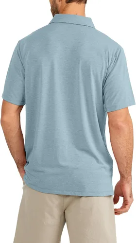 Miniatura 2 de Free Fly Polo Flex de bambú para hombre, polo de tela elástica de primera calidad con protección solar UPF 50+