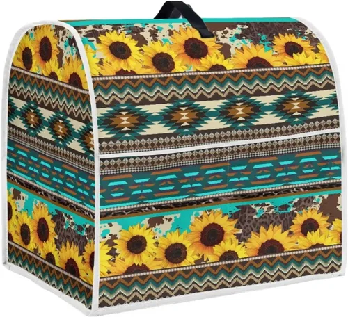 Decoración de cocina y accesorios de girasol, cubierta para mezclador de soporte, azteca navajo patrón tribal mezclador de soporte para mezclador de