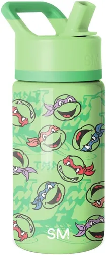 Miniatura 52 de Simple Modern - Botella de agua para niños Summit con tapa con pajilla Taza de acero inoxidable aislada de 14 onzas de Marvel Spider Man