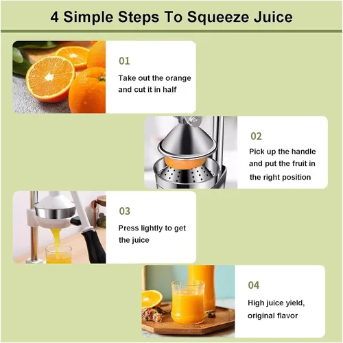 Miniatura 4 de Exprimidor de cítricos de hierro fundido, Máquina de exprimidor de prensa de mano, Extractor de Juicer naranja de la prensa de mano