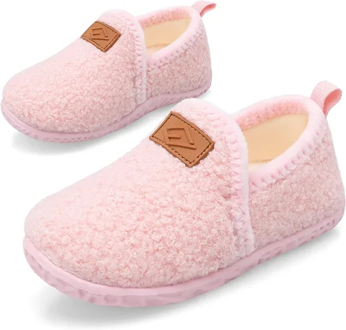 Miniatura 7 de Lefflow - Pantuflas para niños y niñas, zapatos de casa sin cordones para bebés, zapatos ligeros para caminar al aire libre