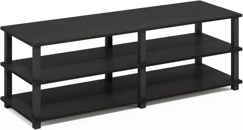 Miniatura 5 de Furinno TURN-S-TUBE - Soporte para TV, centro de entretenimiento de 3 niveles sin herramientas, consola de TV para televisores de hasta 46 pulgadas