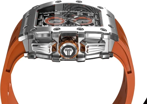 Miniatura 4 de Tsar Bomba - Reloj de lujo para hombre resistente al agua hasta 50 m sistema de movimiento de cuarzo japonés caja de acero inoxidable cristal