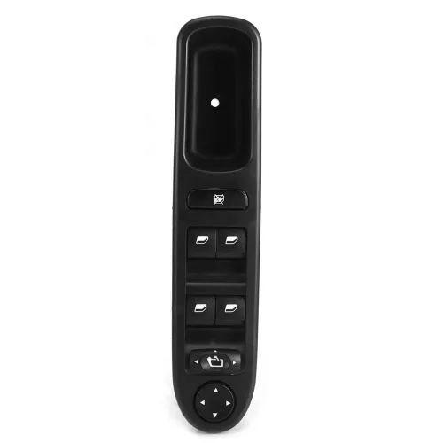 Miniatura 9 de KIMISS Interruptor de elevalunas eléctrico Consola izquierda delantera 6554KT se adapta a 307/407 negro
