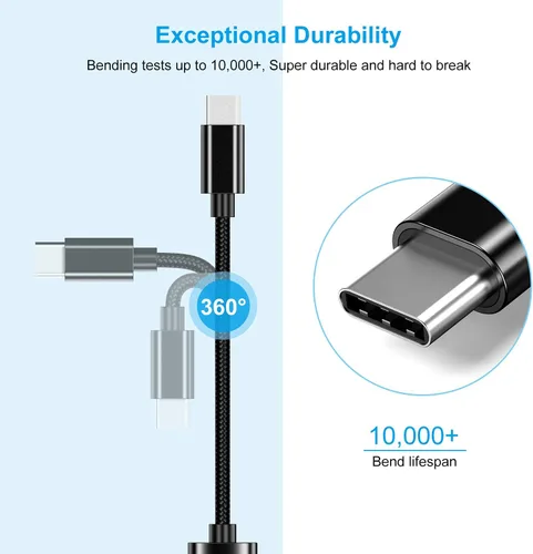 Miniatura 6 de Adaptador USB C a USB 3.0 [3 unidades], USB C macho a USB hembra OTG cable Thunderbolt3 a USB adaptador compatible con MacBook Pro/Air, iPhone 16