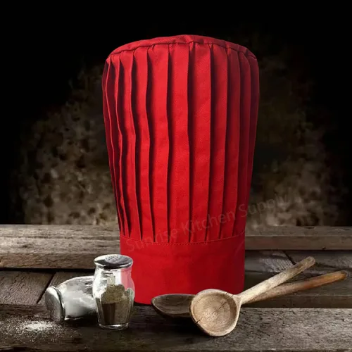 Miniatura 2 de Sombrero de chef alto en rojo