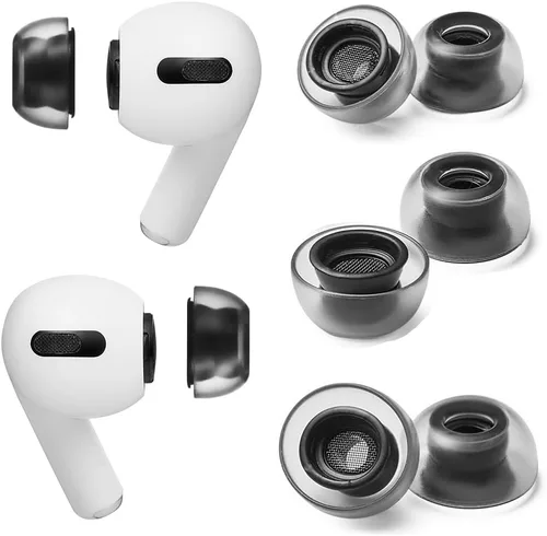 AZLA Cristal para Airpods Pro de 1ª y 2ª generación (M/ML/L) – Reemplazo de la punta del oído de Airpod Pro – Puntas de Airpod Pro con silicona de
