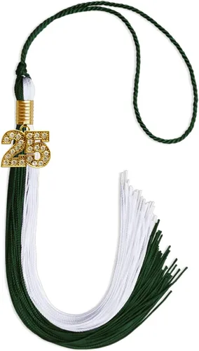 Miniatura 120 de Endea Graduation Borla de doble color con dije dorado (negro/oro brillante, 2022)