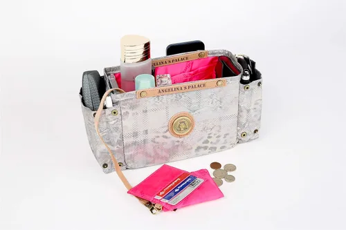 Miniatura 6 de Angelina's Palace Voss - Organizador de bolsa de inserción para bolso, ajustable, afiladores de bolsos, regalo de almacenamiento para ella