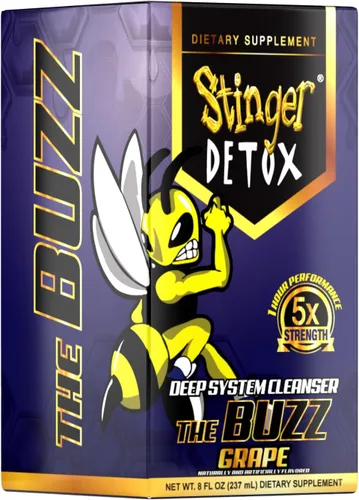 Miniatura 6 de Stinger Detox Buzz - Bebida extra fuerte 5X, sabor a uva, 8 onzas líquidas, paquete de 2