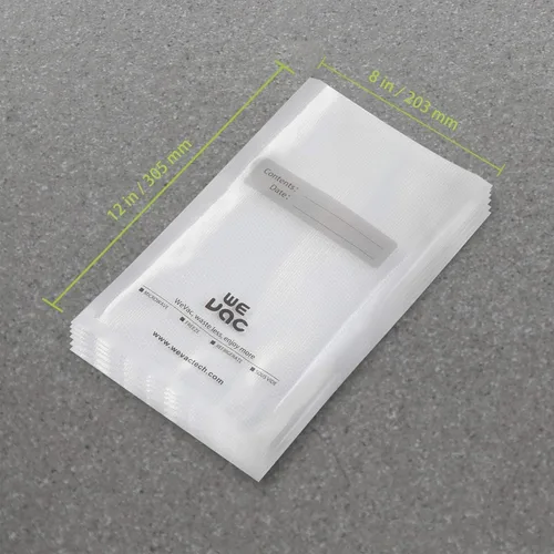 Miniatura 7 de Wevac - Bolsas selladoras al vacío de 100 cuartos de galón, 8 x 12 pulgadas para guardar alimentos, sello una comida, Weston. Grado comercial, sin