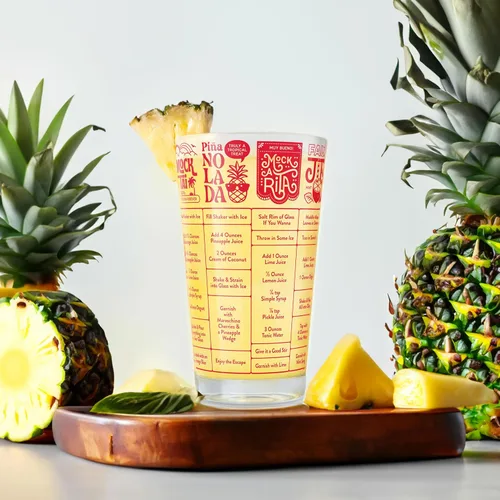Miniatura 6 de Genuine Fred BUENA MEDIDA MOCKTAILS, Mocktail Receta Vidrio Rojo