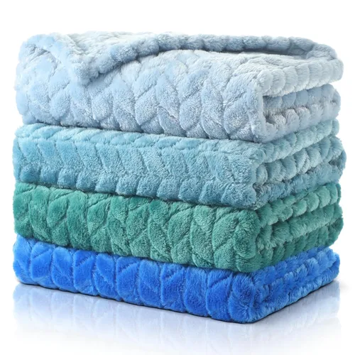 Miniatura 14 de Frienda Manta mullida para bebé, 4 piezas, manta mullida para niños y niñas, suave y cálida para bebés, recién nacidos, suministros de cama