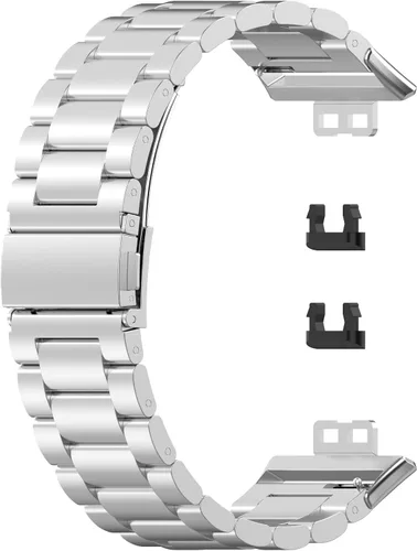 Miniatura 3 de Correa de repuesto compatible con Huawei Watch, correas de metal de acero inoxidable para mujeres y hombres para reloj Huawei compatible con reloj