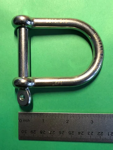 Miniatura 7 de Grillete ancho D de acero inoxidable 316